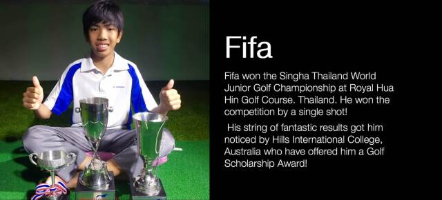 fifa-laopakdee-during-his-school Fifa Laopakdee during his school years at St. Andrews Green Valley, winning golf tournaments while excelling academically