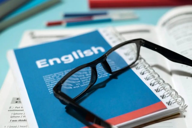 ielts-preparation English study materials and glasses representing IELTS preparation.