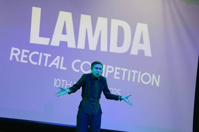 international-school-alumni A student performing in the LAMDA recital at St. Andrews Green Valley, building skills that support future international school alumni