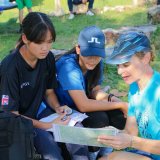 GV student planing student led project outdoor