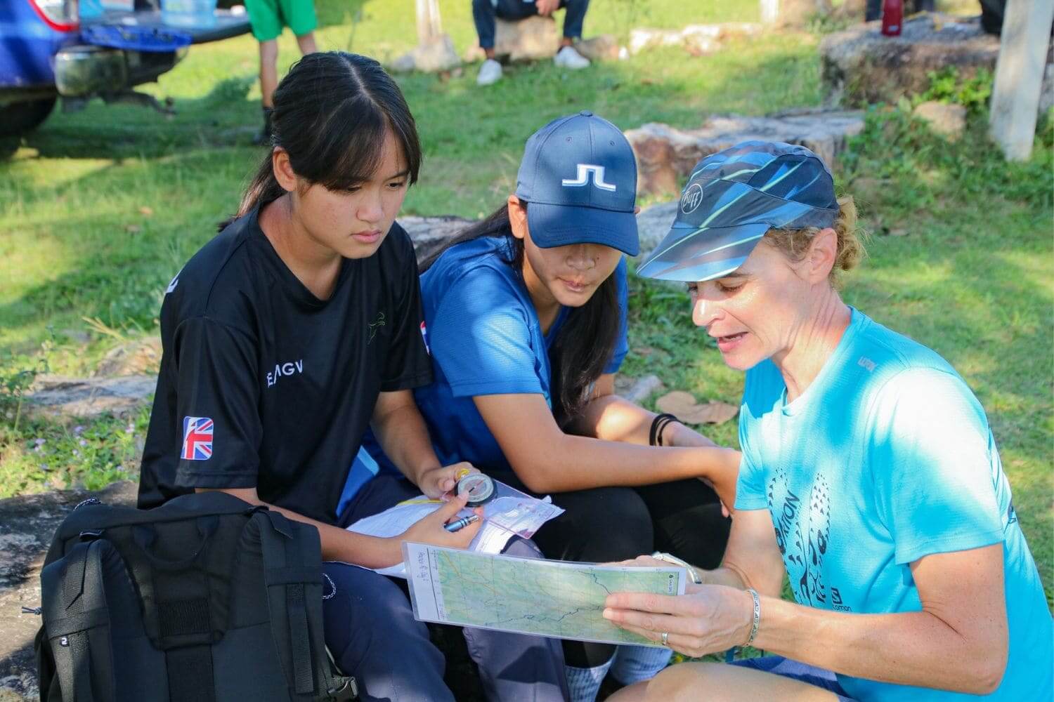 GV student planing student led project outdoor