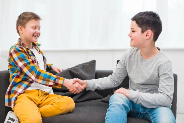 llife-skills=for-students Students practising empathy through teamwork, supporting positive life skills for students.