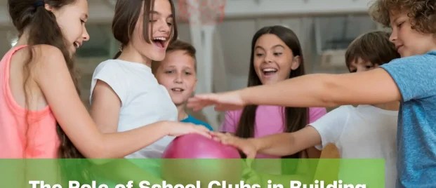 Students participating in school clubs work together during a group activity.