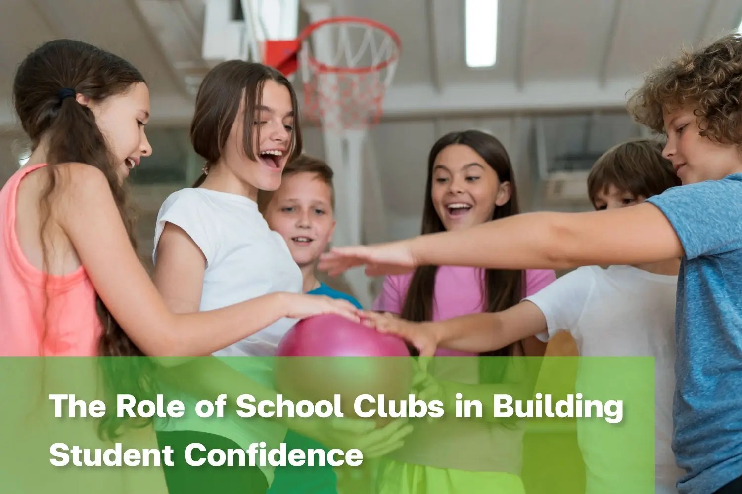 Students participating in school clubs work together during a group activity.