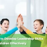 Children demonstrating leadership skills through teamwork.