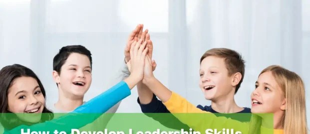 Children demonstrating leadership skills through teamwork.