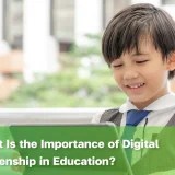 Student using a tablet responsibly, demonstrating digital citizenship.